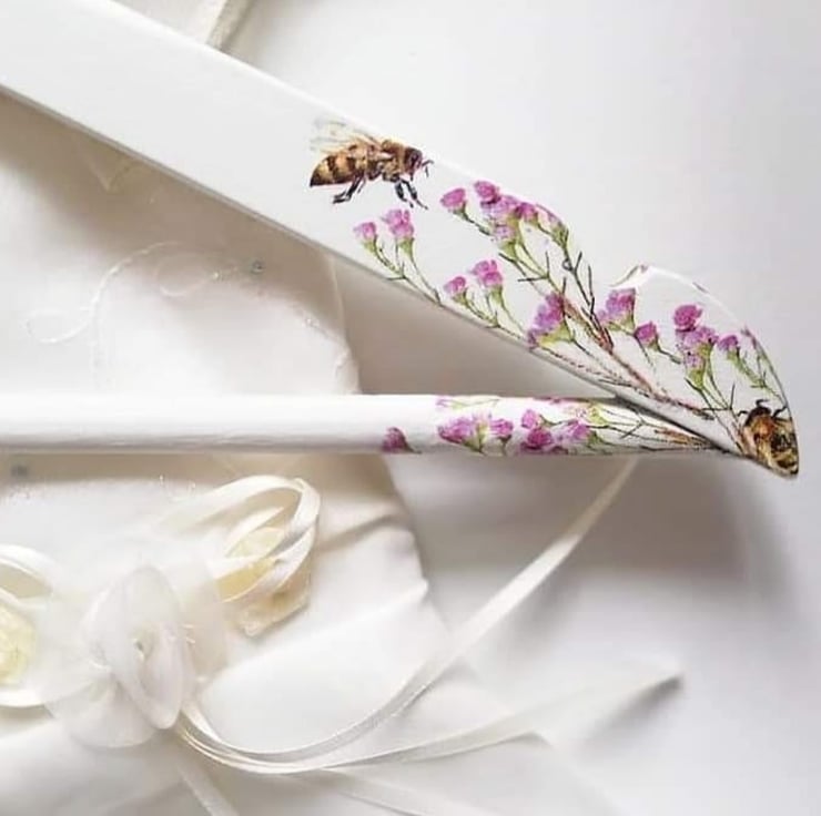Floral Wedding Dress Hangers - Folksy
