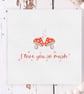 Funny Mushroom Pun Anniversary Card, Valentine's Day Card - Image 4