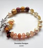 Artisan Multigemstone Chakra Designer Charm Bracelet  - Image 4
