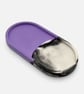 Purple Black and White Marbled Oval Jewellery Tray, Decorative Catchall Dish - Image 4