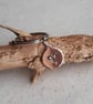 Aries Zodiac Symbol Key Ring - Hand Stamped Copper  - 7th Anniversary Gift - Image 3