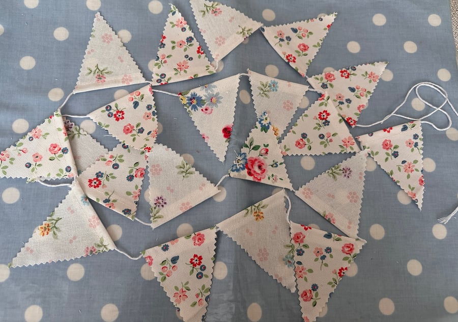 Mini Bunting In Cath Kidston Fabrics