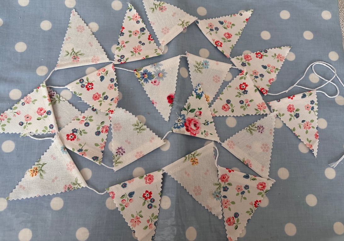 Mini Bunting In Cath Kidston Fabrics
