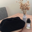 Handmade crochet Clutch in Black