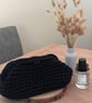 Handmade crochet Clutch in Black