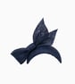 Navy Blue Wedding Fascinator Hat – Elegant Headpiece for Races, Royal Ascot