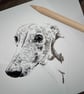Sighthound Dog Print - greyhound, whippet, lurcher, galgo - Image 8