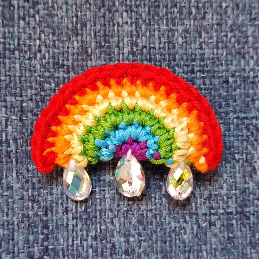 Sparkle Rainbow Pride Brooch
