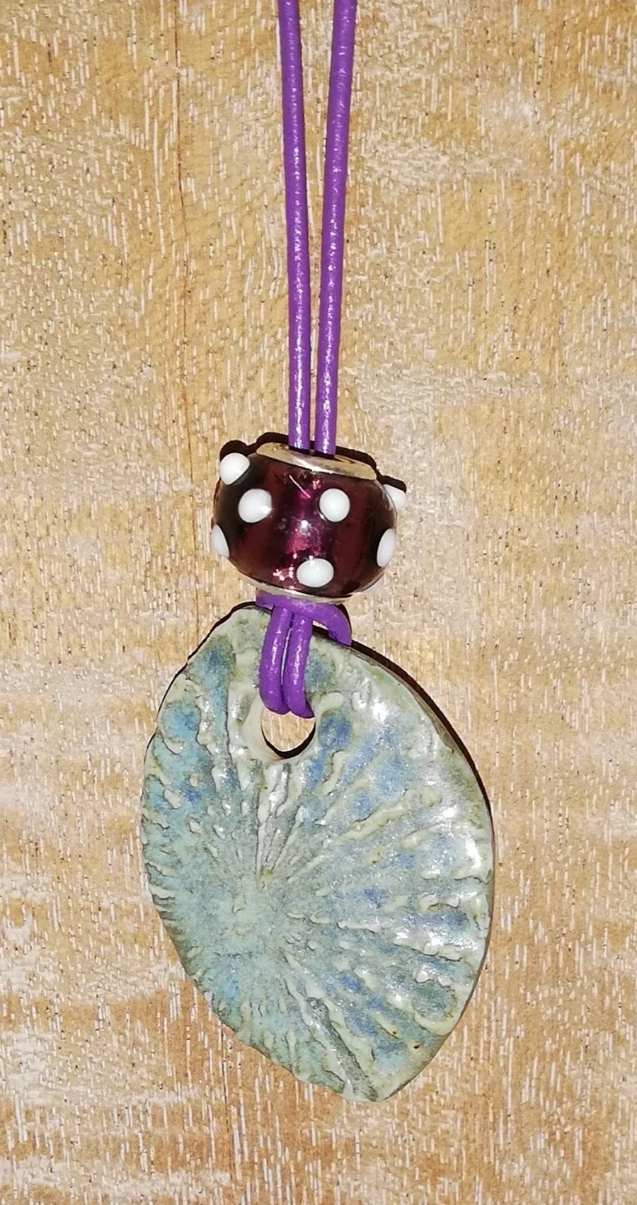 Ceramic shells and oval shaped pendant danglers