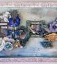 Butterfly & Flower Mixed Media Wall Art