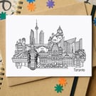 Vancouver Skyline Greetings Card