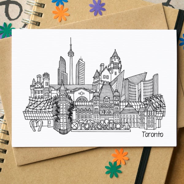 Vancouver Skyline Greetings Card