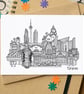 Toronto Skyline Greetings Card - Image 1
