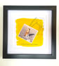 Giraffe; framed image, mounted and printed on card and photographic paper