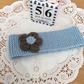 Hand Knitted Baby Headband 