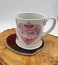 Tweed mug rug apple shape - Image 4
