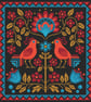 311A - Emberwing Garden, Birds, Flowers cross stitch Pattern DARK (PDF Chart) - Image 2