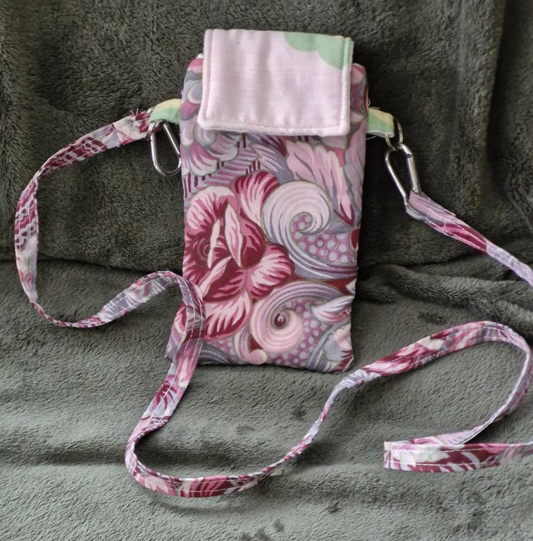 Perfectly imperfect crossbody mobile phone bag with card slots and zipped pocket