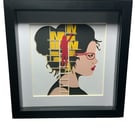 Book Nerd frame handmade 