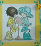 Handmade birthday card - ladies who lunch  - Image 2