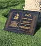 Memorial Grave Plaque Stone Engraved Bible Headstone Open Book Granite Marker - Image 5