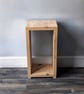 Handmade Rustic Solid Wood Sofa Unit Side Table - Reclaimed - Recycled - Image 2