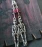 Halloween earrings skeletons and crystal - Image 1