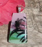 Dichroic Glass Fairy Necklace: Fused Glass Landscape Pendant F10 - Image 8