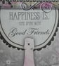 Birthday Card - Anniversary Card - Happiness Is Time Spent With Good Friends - Image 2
