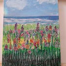 Flowers by the sea