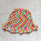 CROCHET PATTERN PDF Clown Ombre Bucket Hat