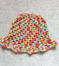 CROCHET PATTERN PDF Clown Ombre Bucket Hat