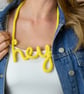 Santa Themed Red Cotton Rope necklace, Hoho word Cotton Rope Necklace, Christmas - Image 9