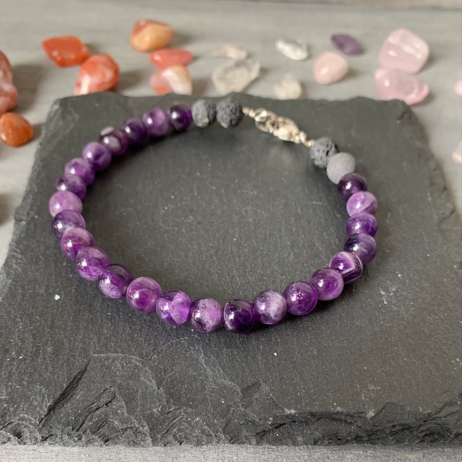 Amethyst Diffuser bracelet  