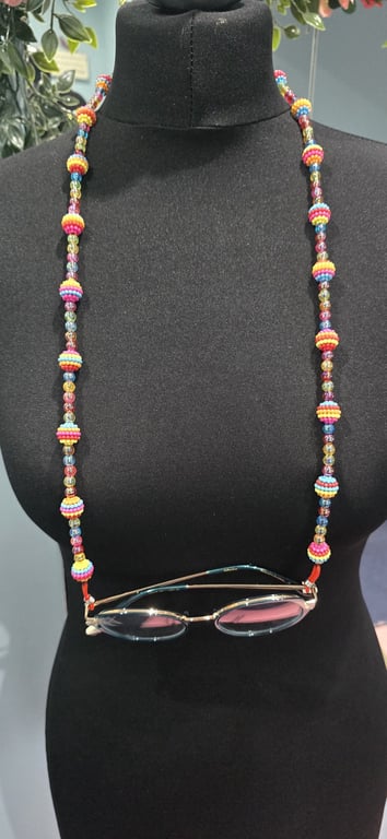 Chunky Handmade beaded spectacle chain