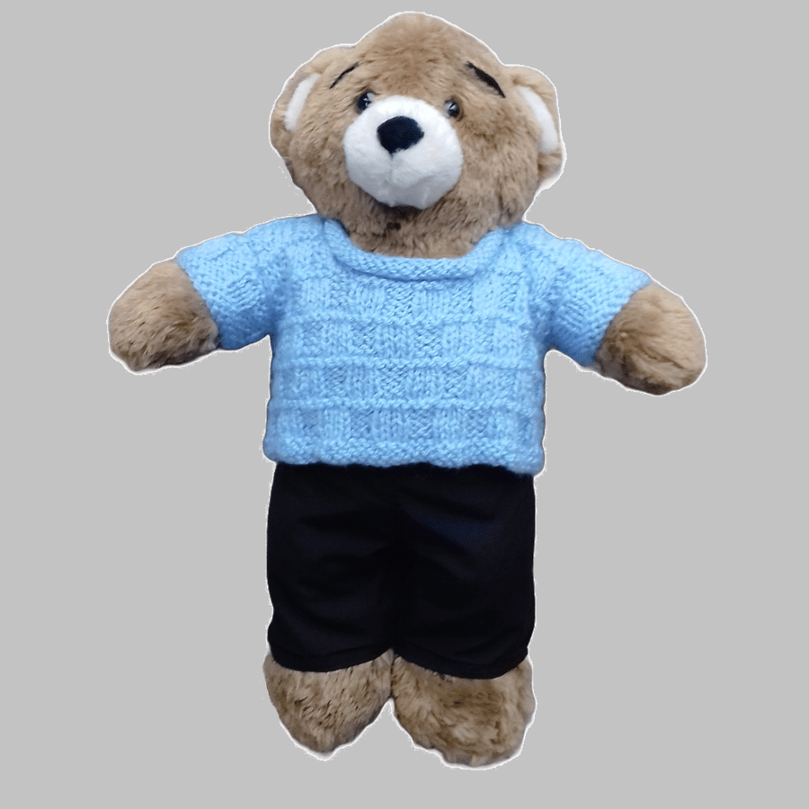 KNITTING PATTERN PDF Cloud Blue Sweater for Teddy
