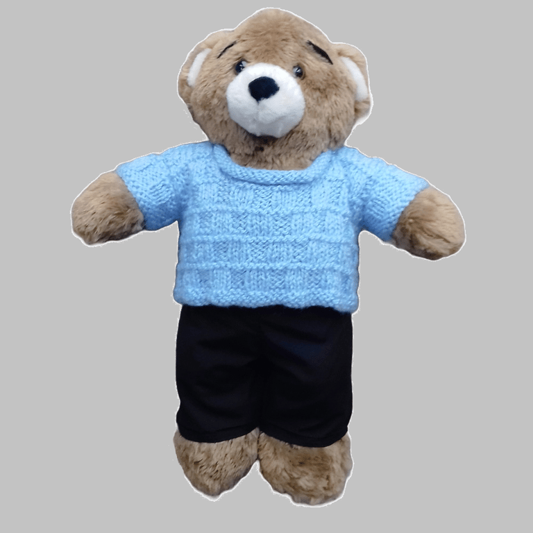 KNITTING PATTERN PDF Cloud Blue Sweater for Teddy