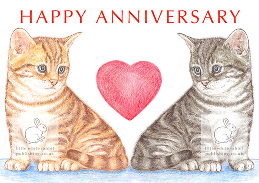Kittens - Anniversary Card
