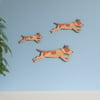 Family of Jumping Jack Russell Terriers - Wall decor Hangings 