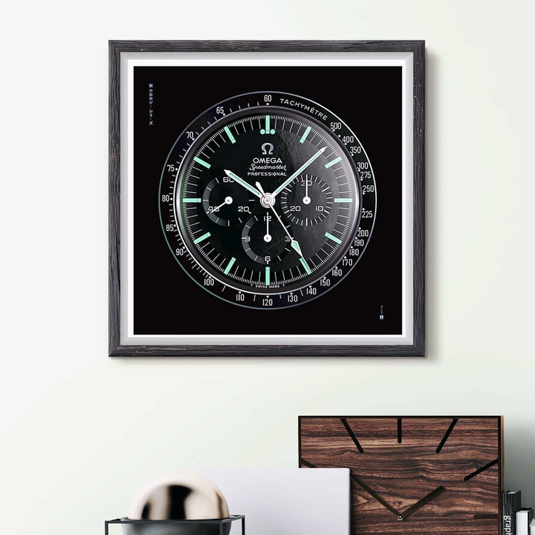 Omega Speedmaster Moon watch art print 