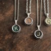 Typewriter Letter Key Necklace Custom Initial Made to Order