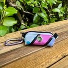 Repurposed Dog Poo Bag Holder Made From Pool Toy - Pink Purple