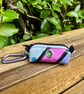 Repurposed Dog Poo Bag Holder Made From Pool Toy - Pink Purple