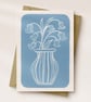 Set of 3 Handmade Floral Cards - Lino Print Greeting Card Bundle - Image 3