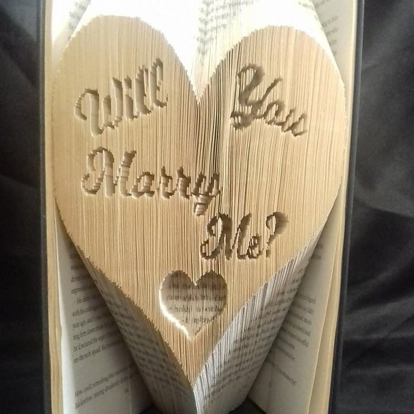 Will You Marry Me?, COMBI Book Folding Pattern - EMAILED PDF PATTERN
