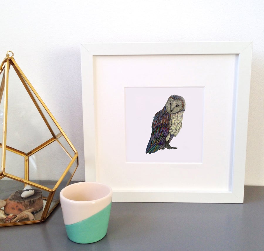'Barn Owl' Framed Print