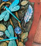 Dragonflies Clay Tile Hanging - Image 3