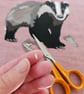 Badger card, blank card, printed card for badger and animal lovers - Image 5
