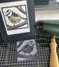 Lino Print - Blue Tit - Garden Bird - Original Print - Image 5