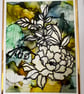 Handmade Alcohol Ink Floral Birthday Card - 5x7 Gold Foil Accent Card - Image 4